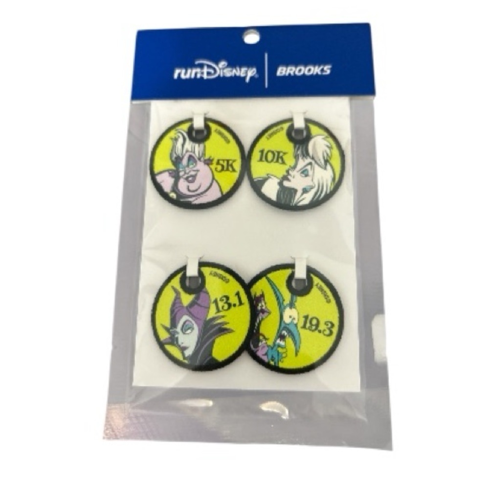 runDisney x Brooks Villains Distance Badge Set – 4-Piece New